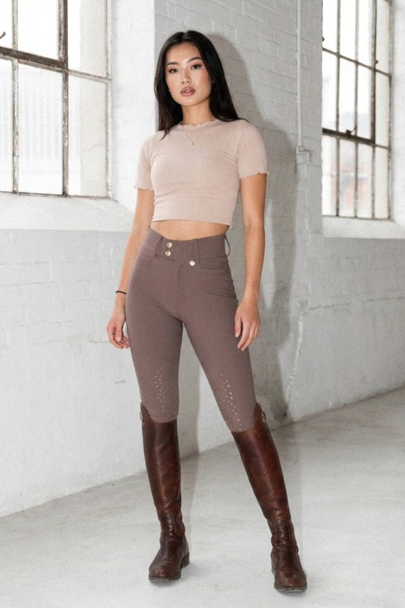 Nellie Breeches Bling, Deep Taupé