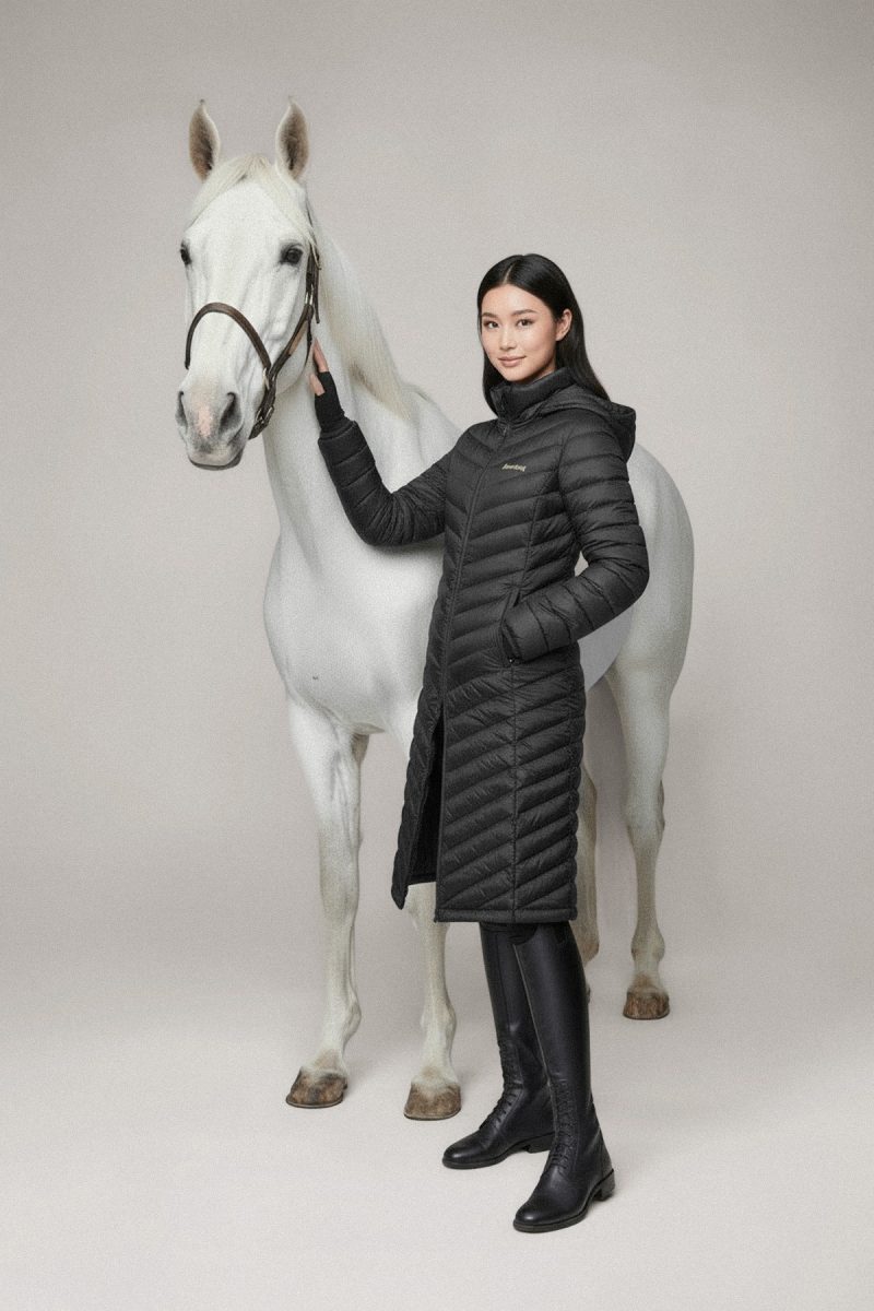 Ingrid Light Jacket Long, Black