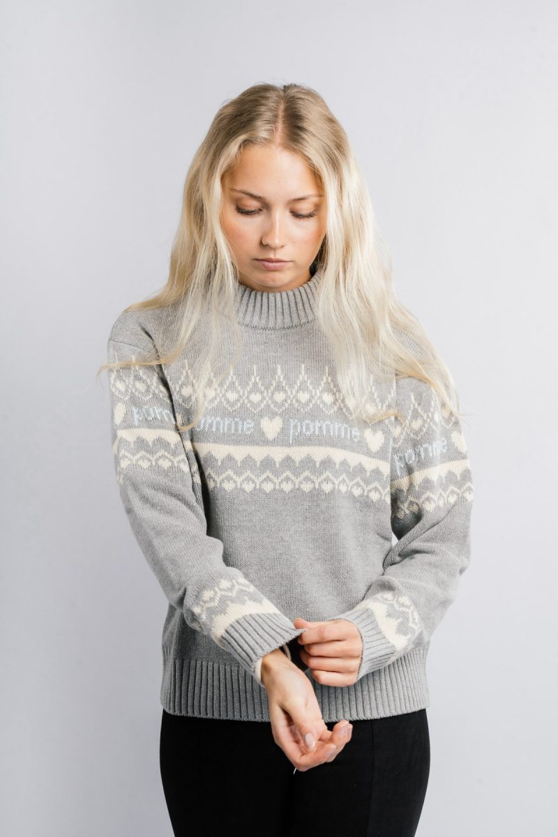 Kiara Knit Sweater, Grey
