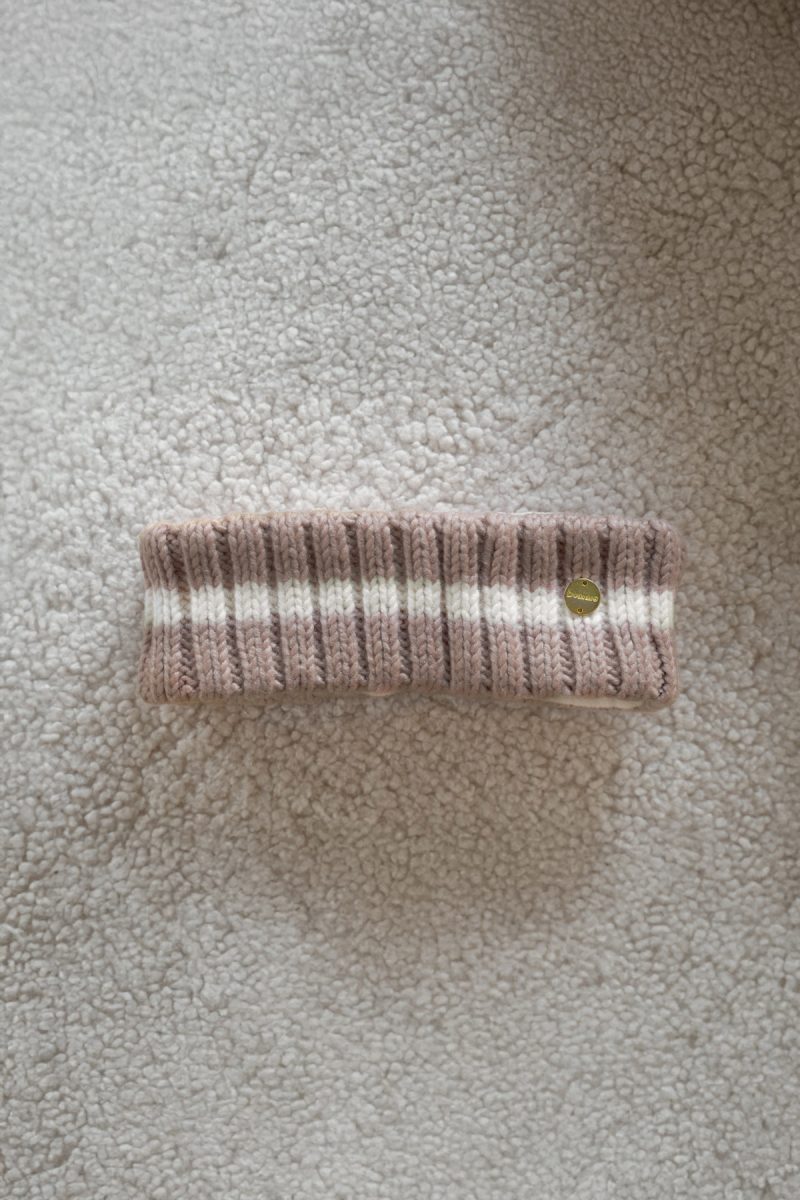 Lily Headband, Brown/Creme