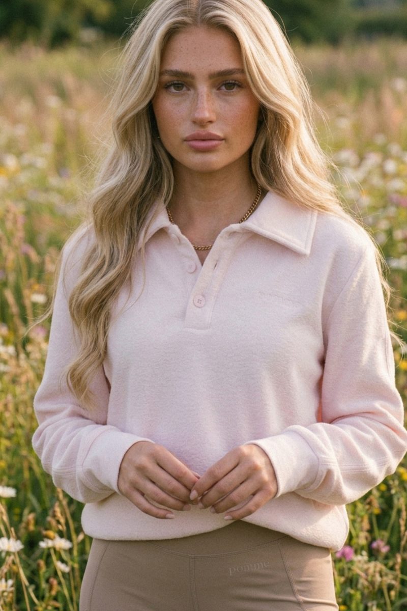 Riviera Terry Shirt, Pink Marshmallow
