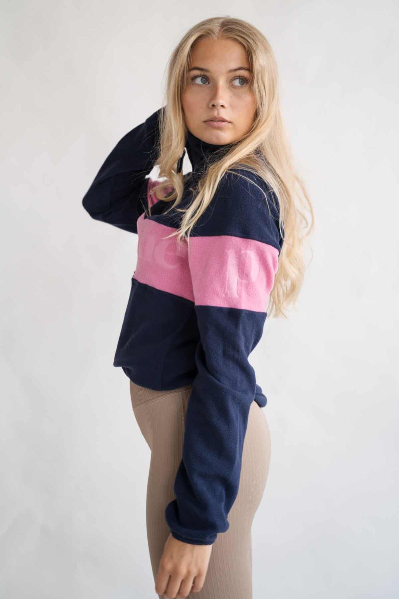 Alix Fleece, Navy/Pink