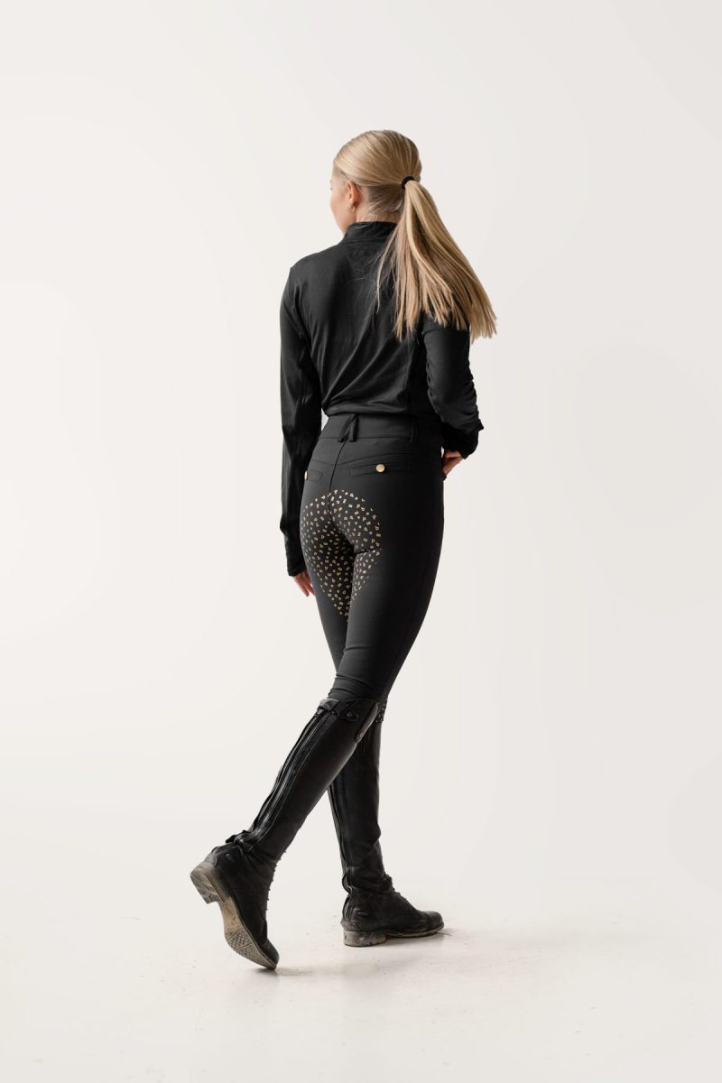Nellie Breeches Bling Gold, Black